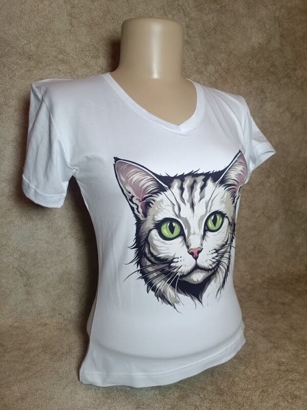 Camiseta Gato Dibujo - Imagen 2