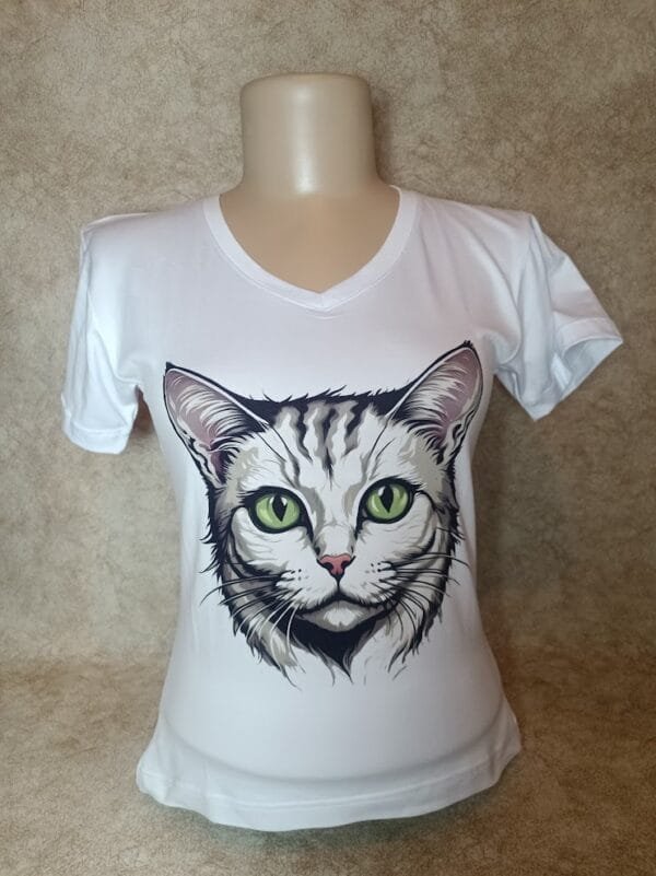 Camiseta Gato Dibujo - Imagen 3