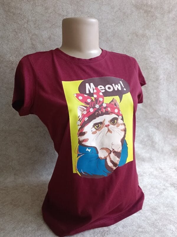 Camiseta Gato Meow - Imagen 2